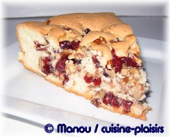 biscuit aux 2 noix et aux cranberries