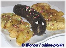 boudin noir pommes