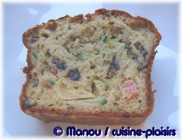 cake a la courgette et oignons nouveaux 