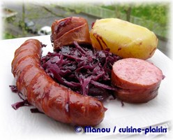 chou rouge saucisse morteau