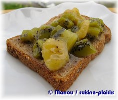 compotée banane kiwi