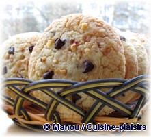 cookie amande chocolat noisette