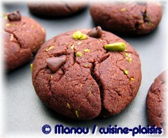 cookies choco pistache