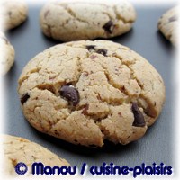 cookies noisettes chocolat