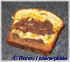 marbré orange chocolat