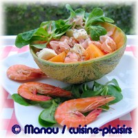 coupelle de melon salade ete