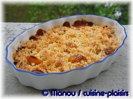 crumble aux mirabelles du jardin