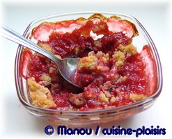 crumble banane fraise