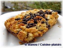 crumble poire chocolat