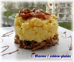 effiloche lapin polenta