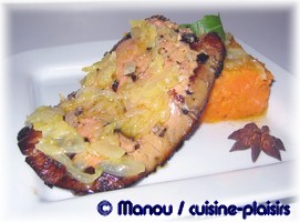 escalope foie gras patate douce 