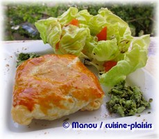 feuilleté saumon brocoli