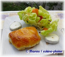 feuilleté saumon chèvre