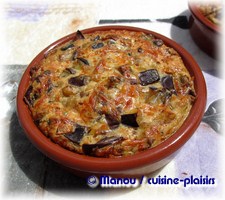 flan aubergine poulet