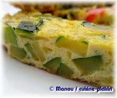 frittata poivrons courgettes