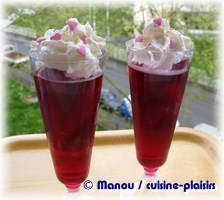 fruits rouges en gelée de champagne