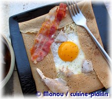 galette bretonne à l'oeuf