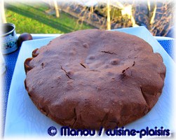 gateau marron chocolat