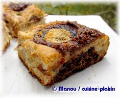 gateau nutella banane coco