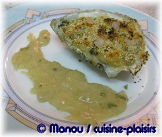 huitres gratinées