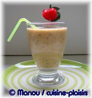 milk - shake banane peche et abricot