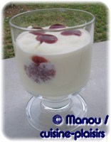 mousse au citron au coulis de fraise 