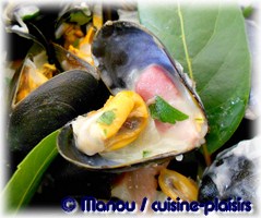 moules au cidre et aux lardons