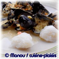 moules curry crabe