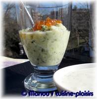 mousse courgette oeuf saumon