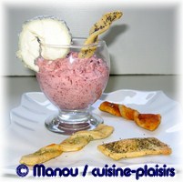 mousse de betterave - chèvre