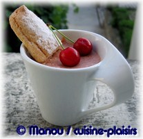 mousse de cerises