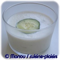 mousse concombre chevre