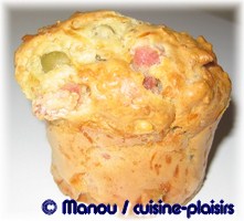 muffin lardons - olives