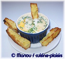 cocotte aux herbes et au chèvre