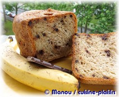 Pain banane chocolat