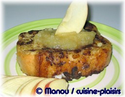 pain perdu pomme cannelle