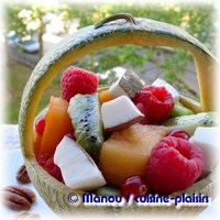 panier de melon aux fruits