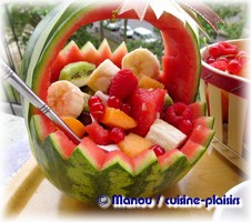 panier fruité de pastèque