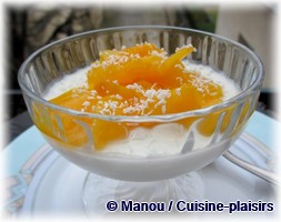 panna cotta peche coco