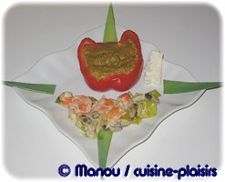 poivron farci aux légumes