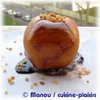 pomme chocolat au four