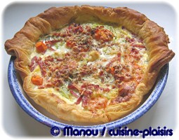 quiche courgette lardon