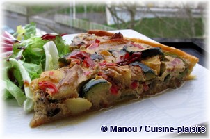 quiche ratatouille mediterranee