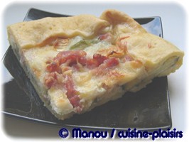 quiche lardon chevre