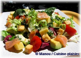 salade avocat saumon