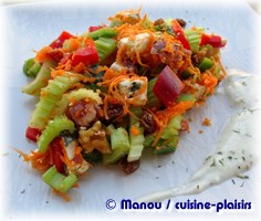 salade celeri branche poivron