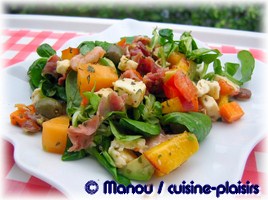 salade d'été en mélange sucré - salé