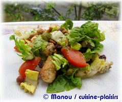 salade poulet pané