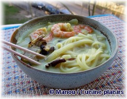 soupe crevette lait coco