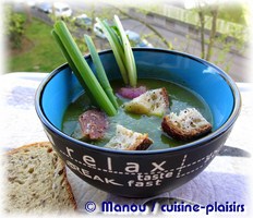 soupe de fanes oignons nouveaux